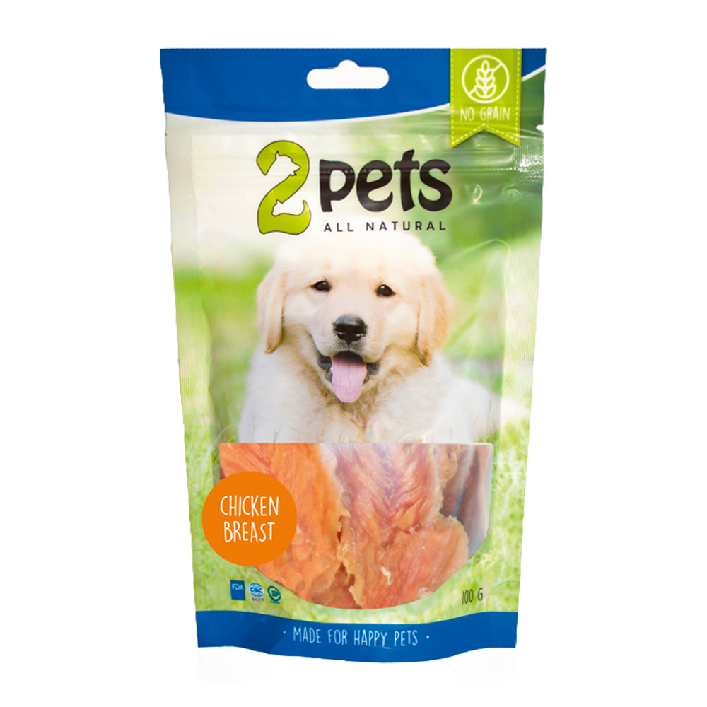 2PETS Dogsnack Chicken Breast - 100 G