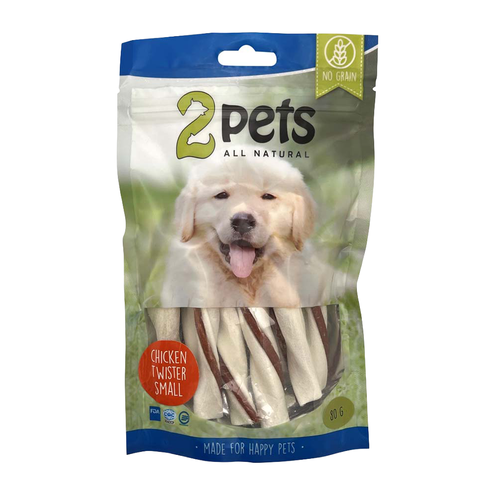 2PETS Tuggtwister M Kycklingfilé Small - 80 G