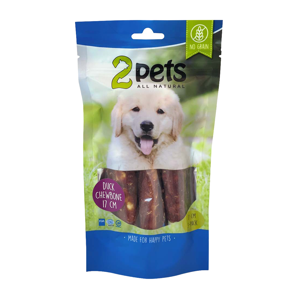 2PETS Tuggrulle M Ankfilé - 17 CM - 3 PACK