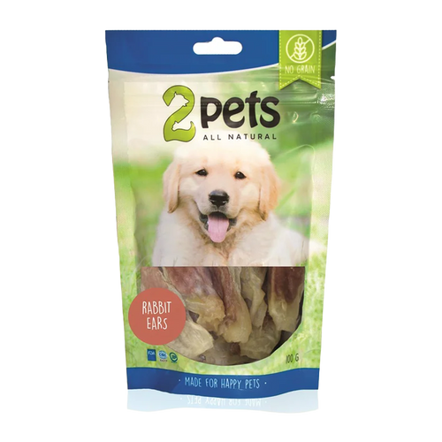 2Pets Hundsnack Kaninöron - 100 G