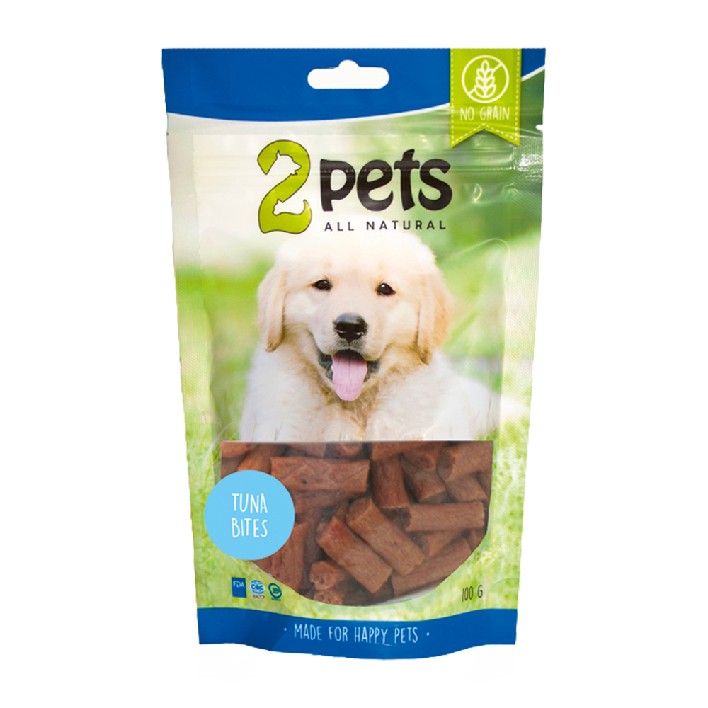 2PETS Dogsnack Tuna Bites - 100 G