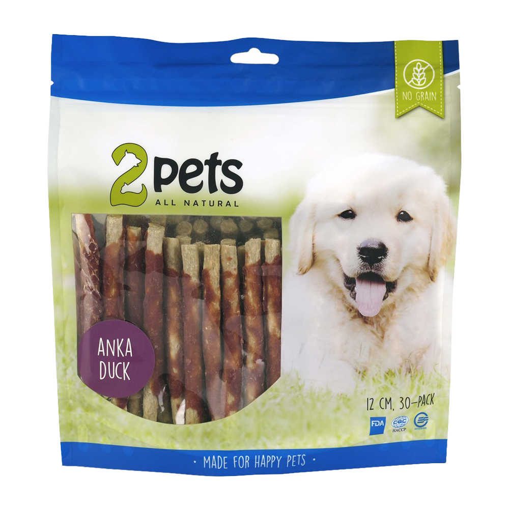 2PETS Tuggpinne Mald Anka - 12 CM - 30 PACK