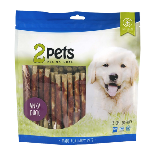 2PETS Tuggpinne Mald Anka - 12 CM - 30 PACK