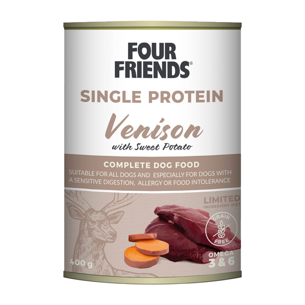 FourFriends Dog Venison & Sweet Potato Can - 400 g