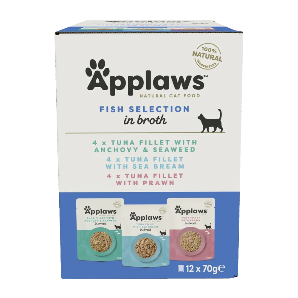 Applaws Katt Påse Fish Multimix - 12X70 G