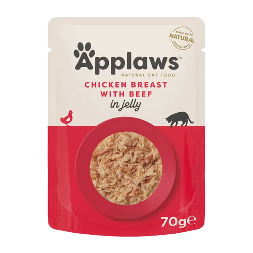 Applaws Katt Påse Kyckling + Nöt Gelé - 70 G