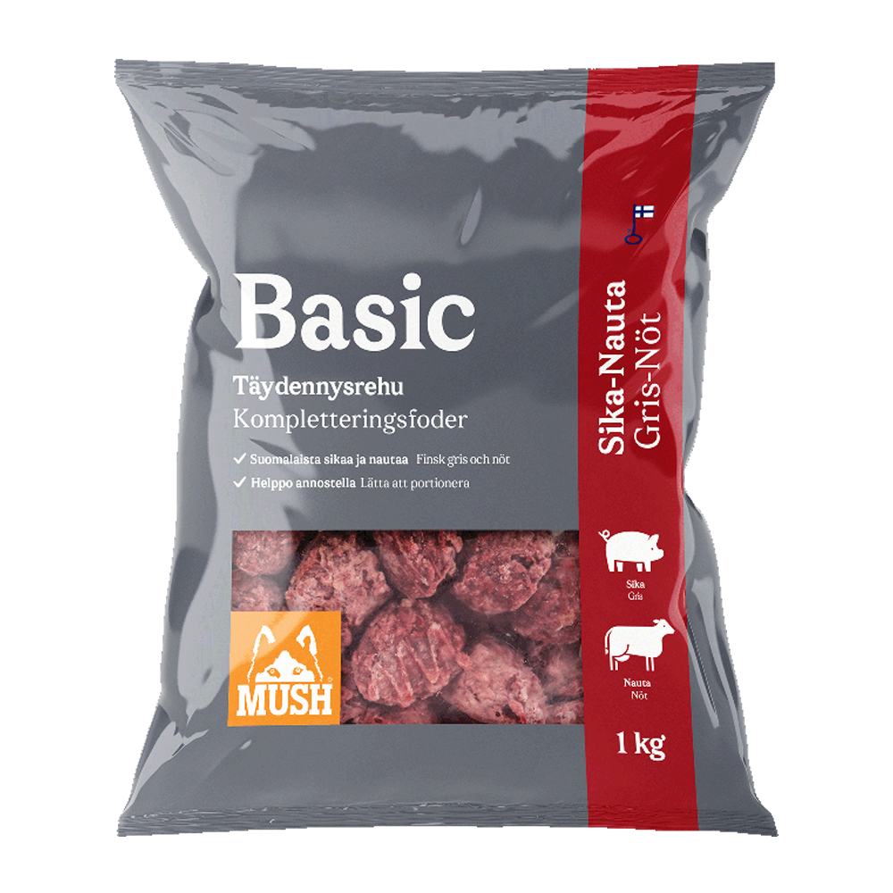 Mush Basic® Gris - Nöt - 1 KG