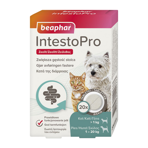 Intestopro Tabletter Hund/Katt - 20 KG