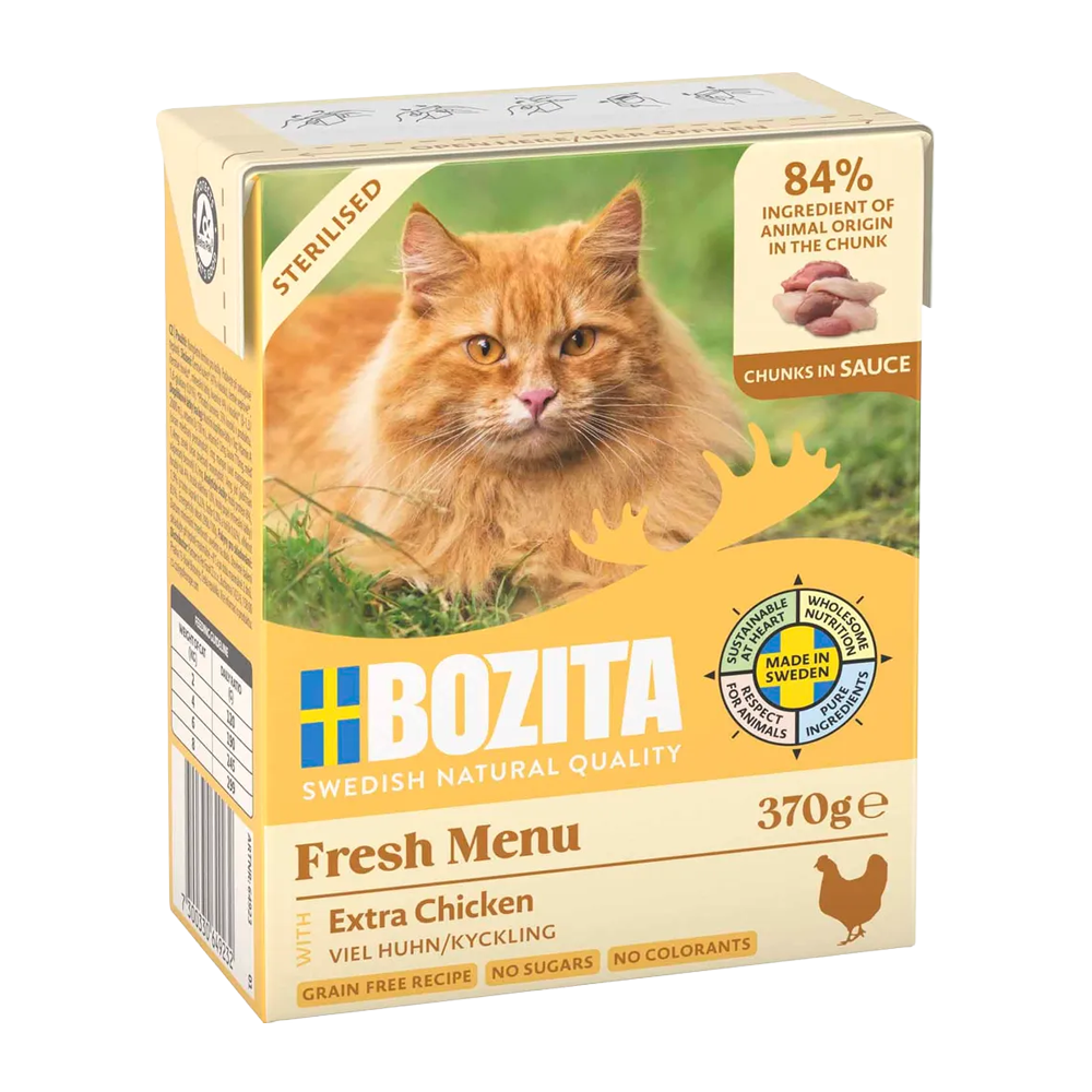 Bozita C Sterilised Ex Chicken In Sauce Tetra - 370 G