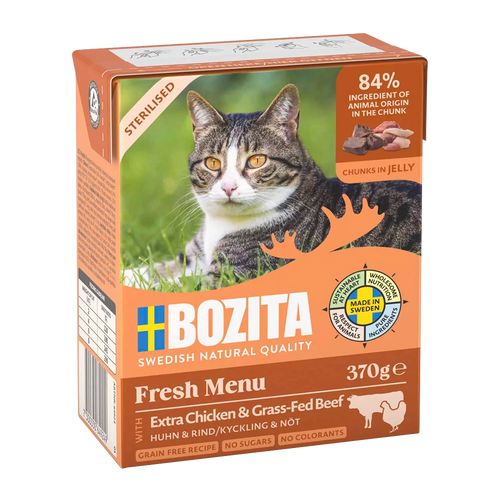 Bozita Cat Sterilised Chick & Beef In Jel Tetra - 370 G