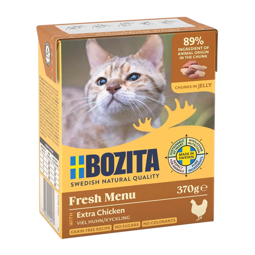 Bozita Bitar i Gelé med Kyckling - 370 G