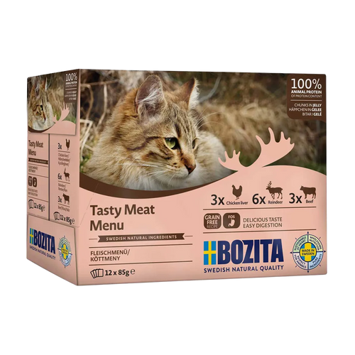 Bozita Katt Kött i Gelé Multibox - 12x85 G