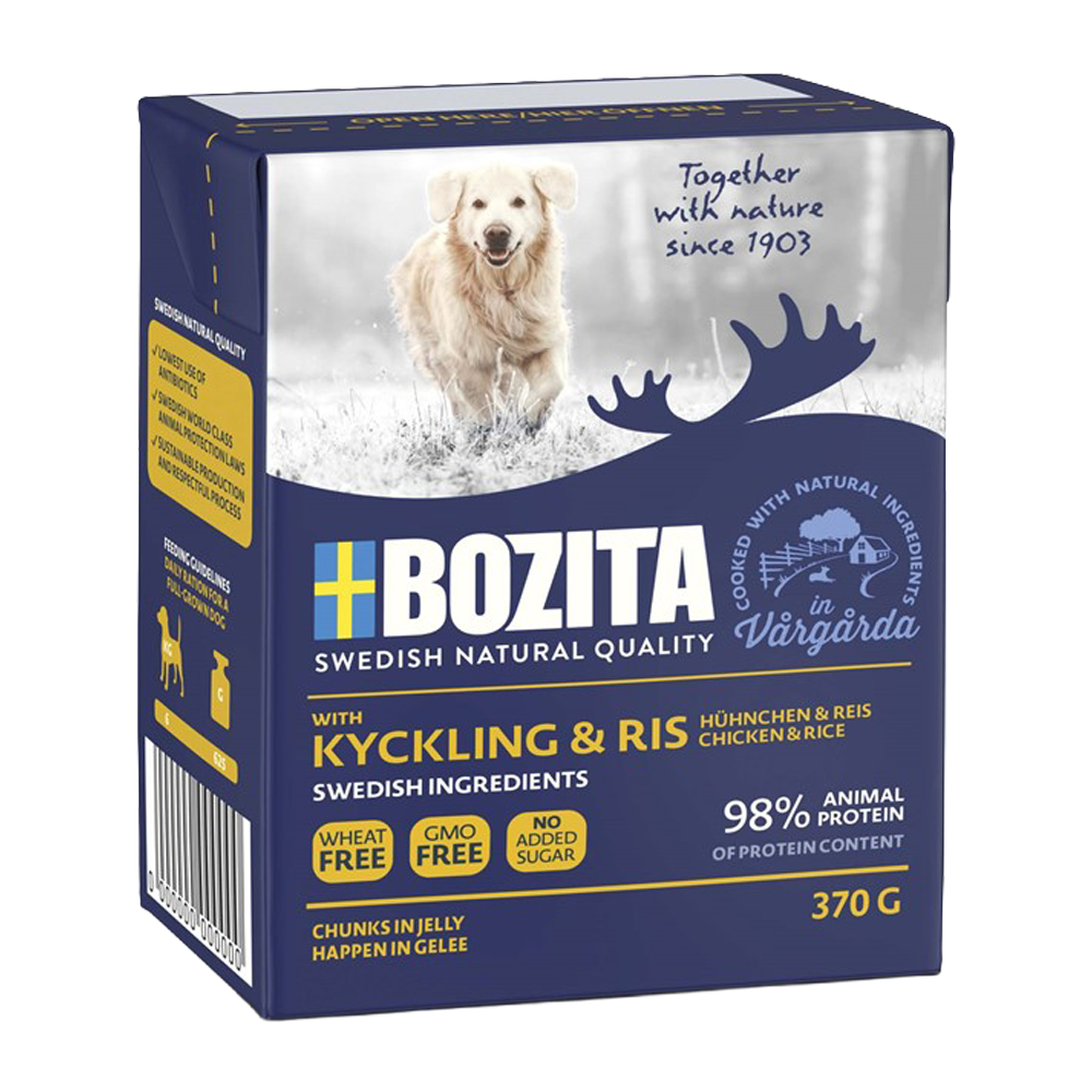 Bozita Kyckling/Ris (bitar i Gelé)- 370 G