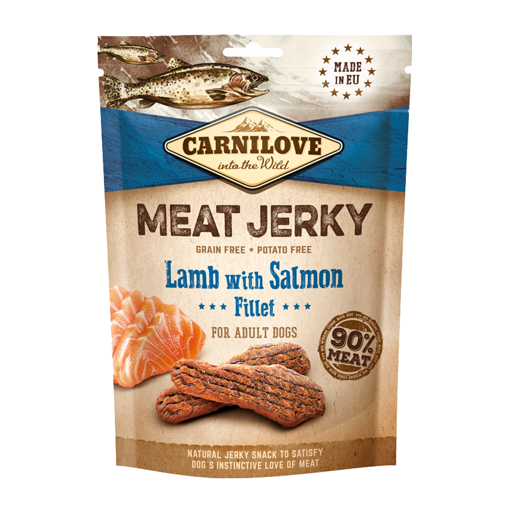 Carnilove Jerky Lamm med Laxfilé – 100 G