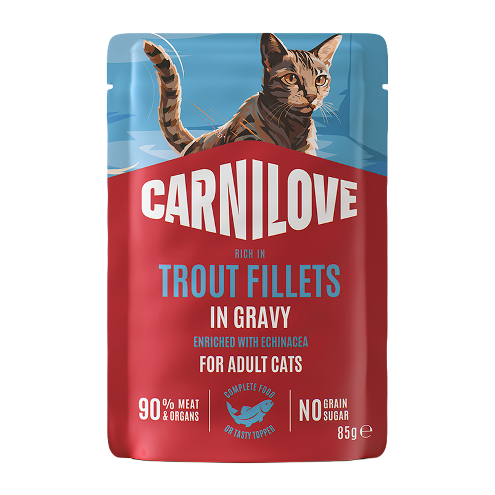 CL Cat Pouch Trout fillets - 85 g