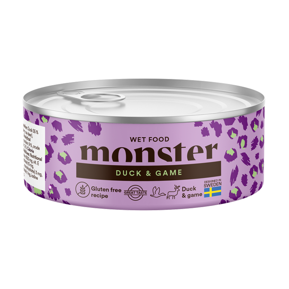 Monster Cat Adult Multi Duck/ Game Burk - 100 G