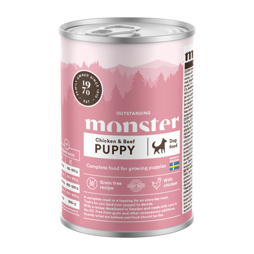 Monster Dog Puppy Chicken Burk - 400 G