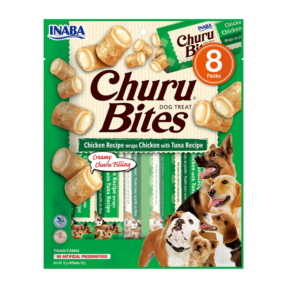 Churu Dog Bites Chicken Wraps With Tuna - 8 ST