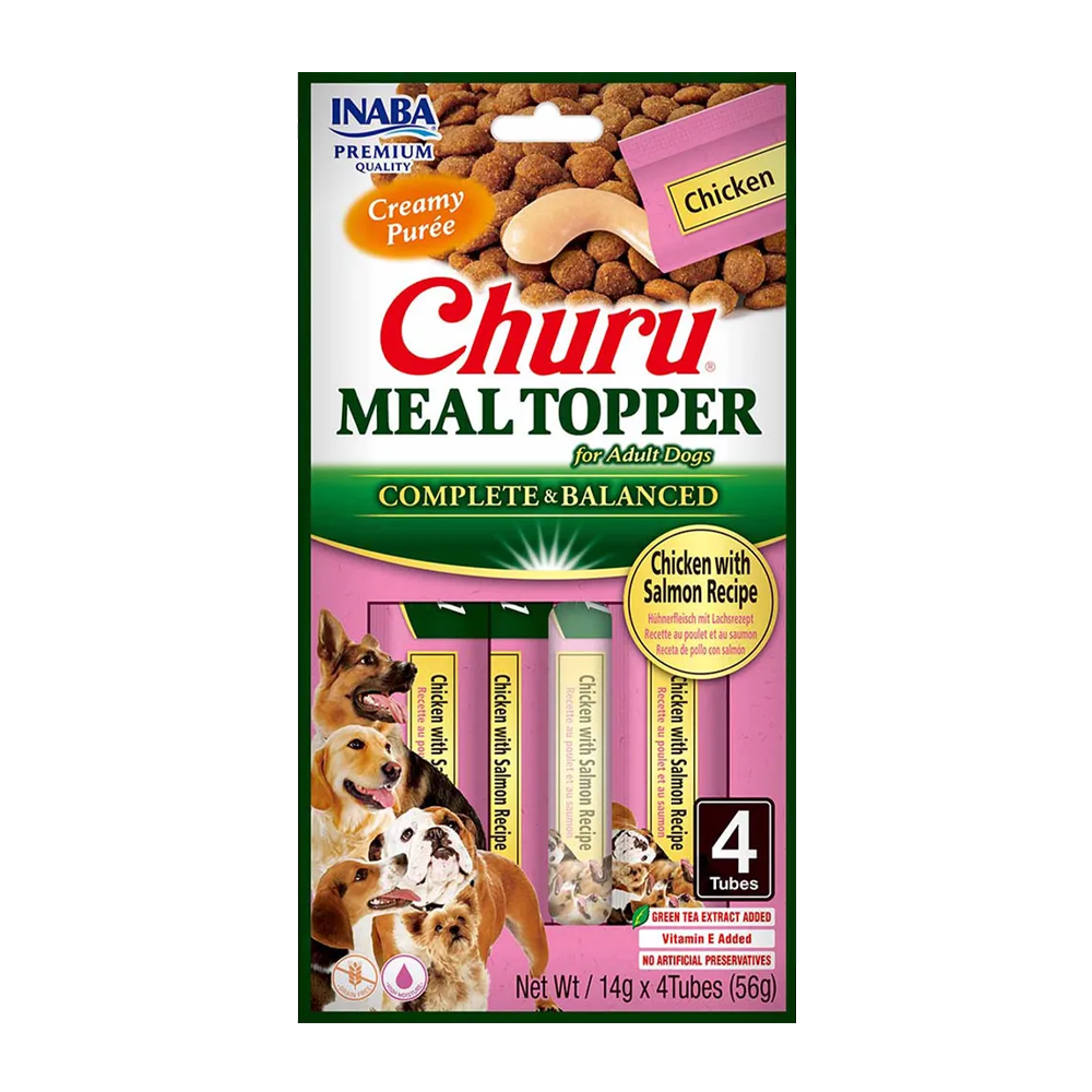Churu Dog Meal Topper Chicken/Salmon - 4 ST