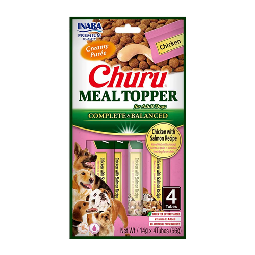Churu Dog Meal Topper Chicken/Salmon - 4 ST