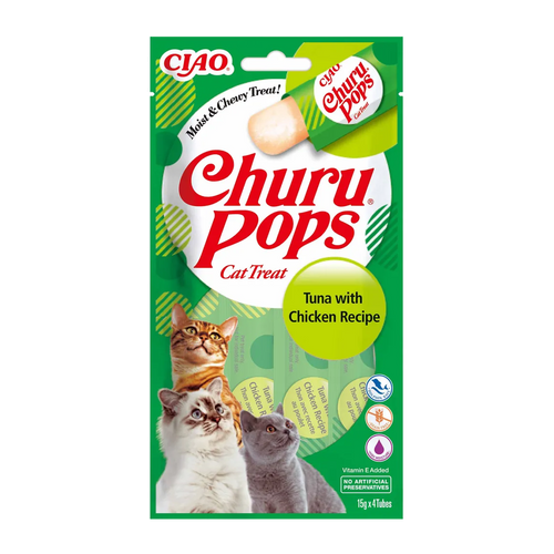 Churu Cat Pops Tonfisk/Kyckling - 4 ST | Endast 39 kr! - Zoogiganten