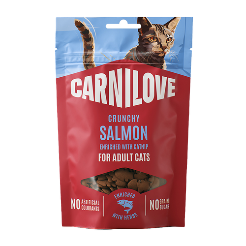 CL Cat Crunchy Snack Salmon enriched with Catnip - 50 G