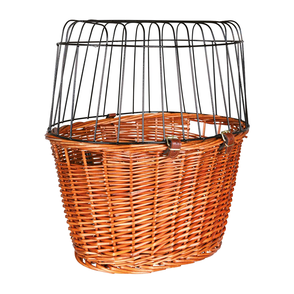 Cykelkorg Front, Pil med Galler, - 44x48x33 CM