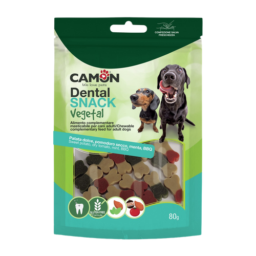 Veg. Dental Snacks - sötpotatis/mynta/tomat/BBQ