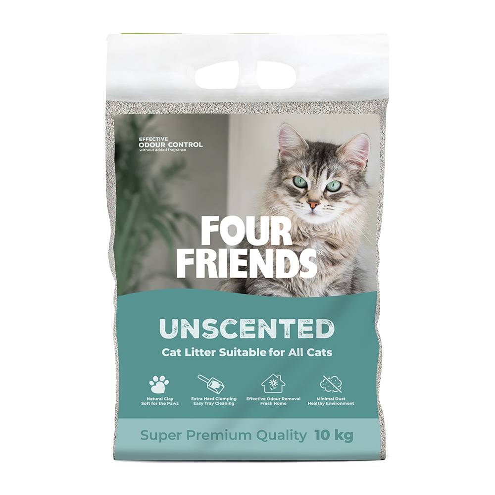 Fourfriends Kattsand Unscented - 14 KG | Endast 199 kr! - Zoogiganten