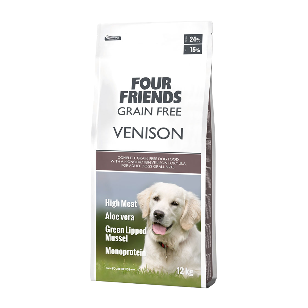 Fourfriends Dog GF Venison | Endast 399 kr! - Zoogiganten
