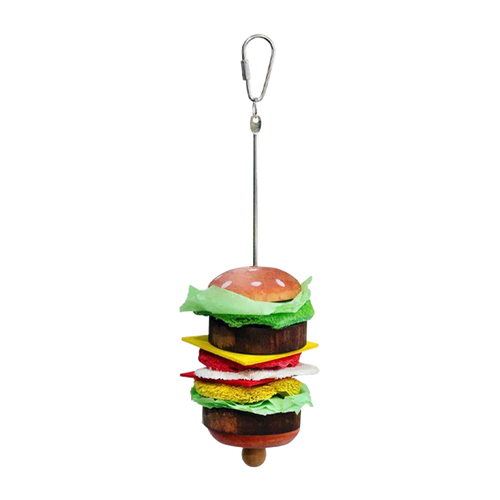 Gnagarleksak hängande Hamburgare - 25 CM