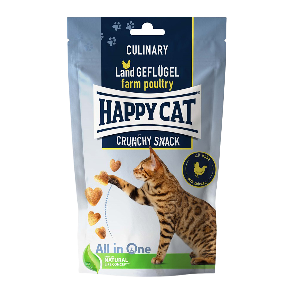 Happy Cat Crunchy Snack Fågel/Morötter - 70 G