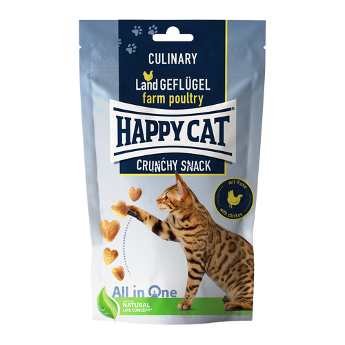 Happy Cat Crunchy Snack Fågel/Morötter - 70 G