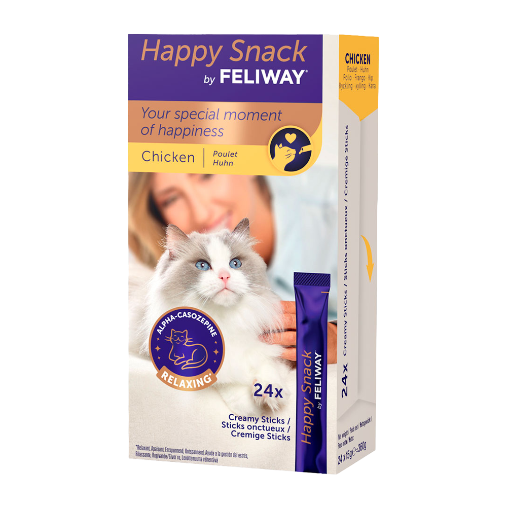 Happy Snack by Feliway Chicken - 24-pack