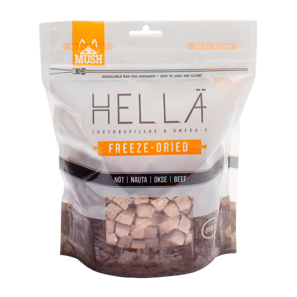 Mush Hellä Freeze - Dried Nöt - 250 G