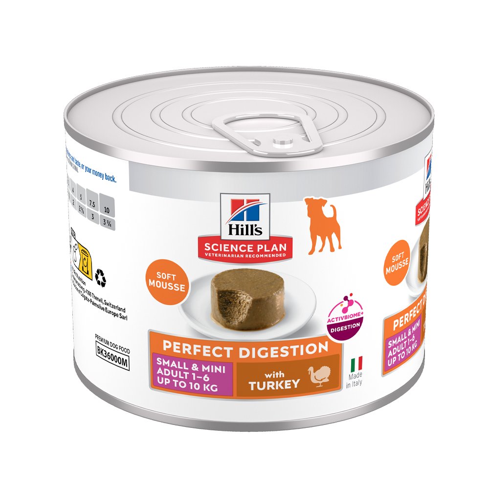Science Plan Canine Adult Perfect Digestion Mousse Small&mini Turkey - 200 G