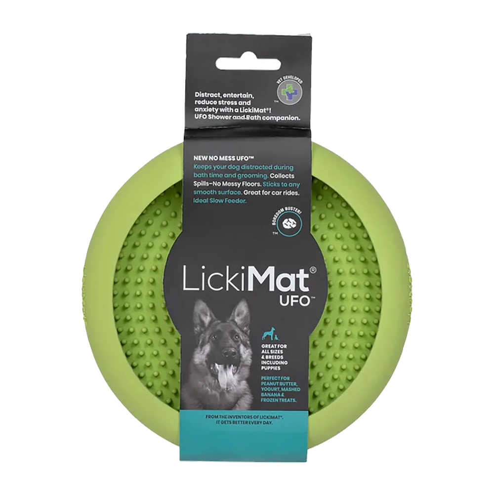 Hundskål Lickimat Ufo - Grön