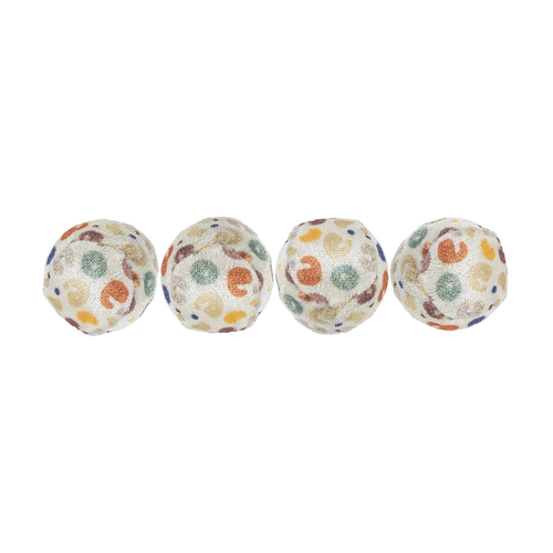 Kattleksak Leopardboll 4 - Pack - 3,5 CM