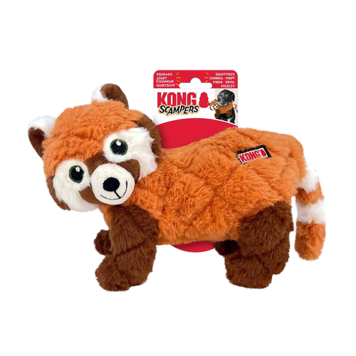 Kong Scampers Panda Röd - Medium