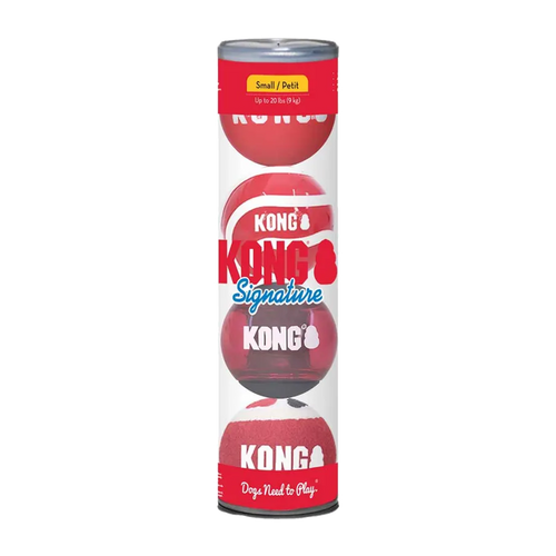 Kong Signature Balls 4 - Pack Small Mix - 5,7 CM