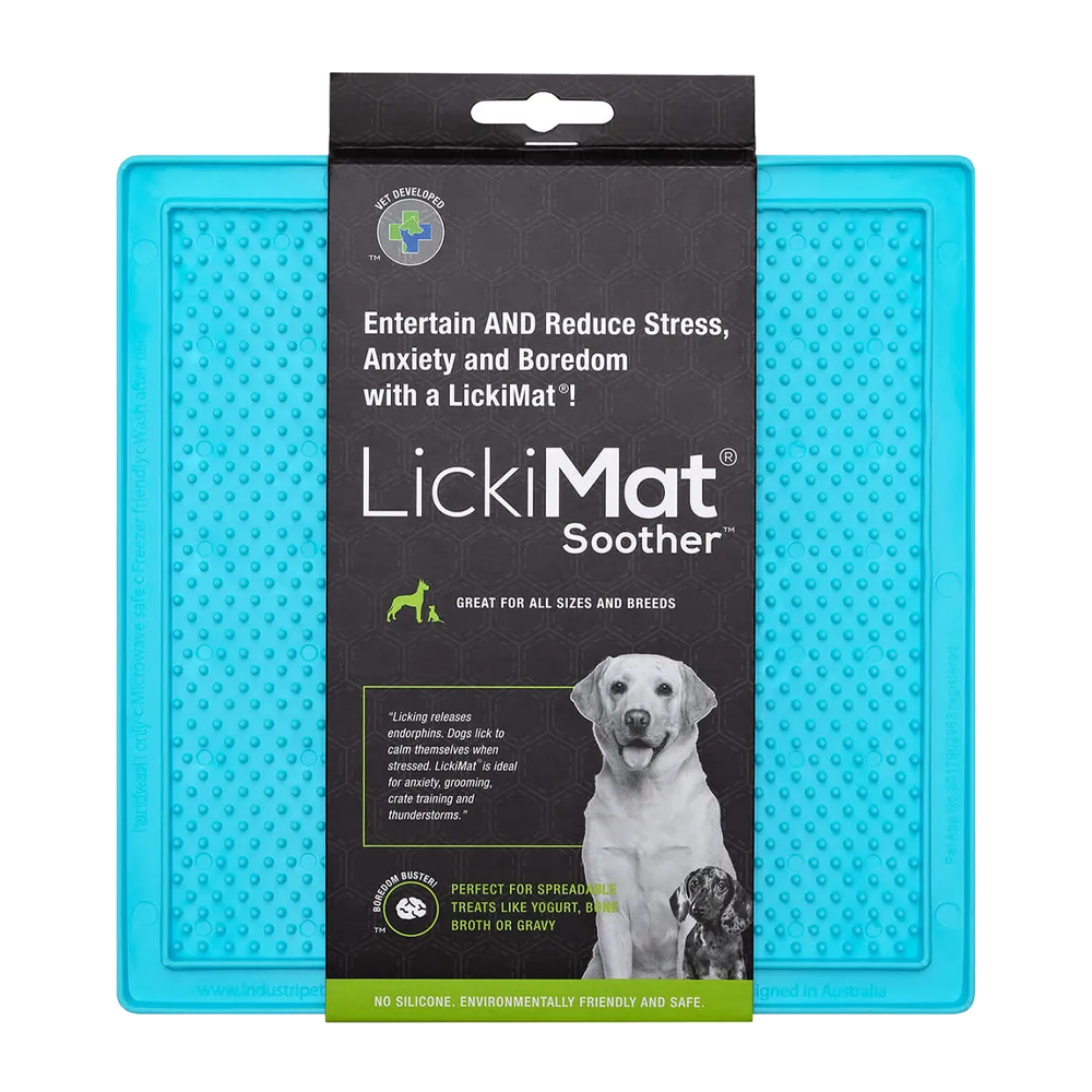Hundskål Lickimat Soother Ljusblå - 20x20 CM