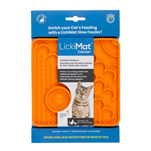 Lickimat Cat Catster Orange