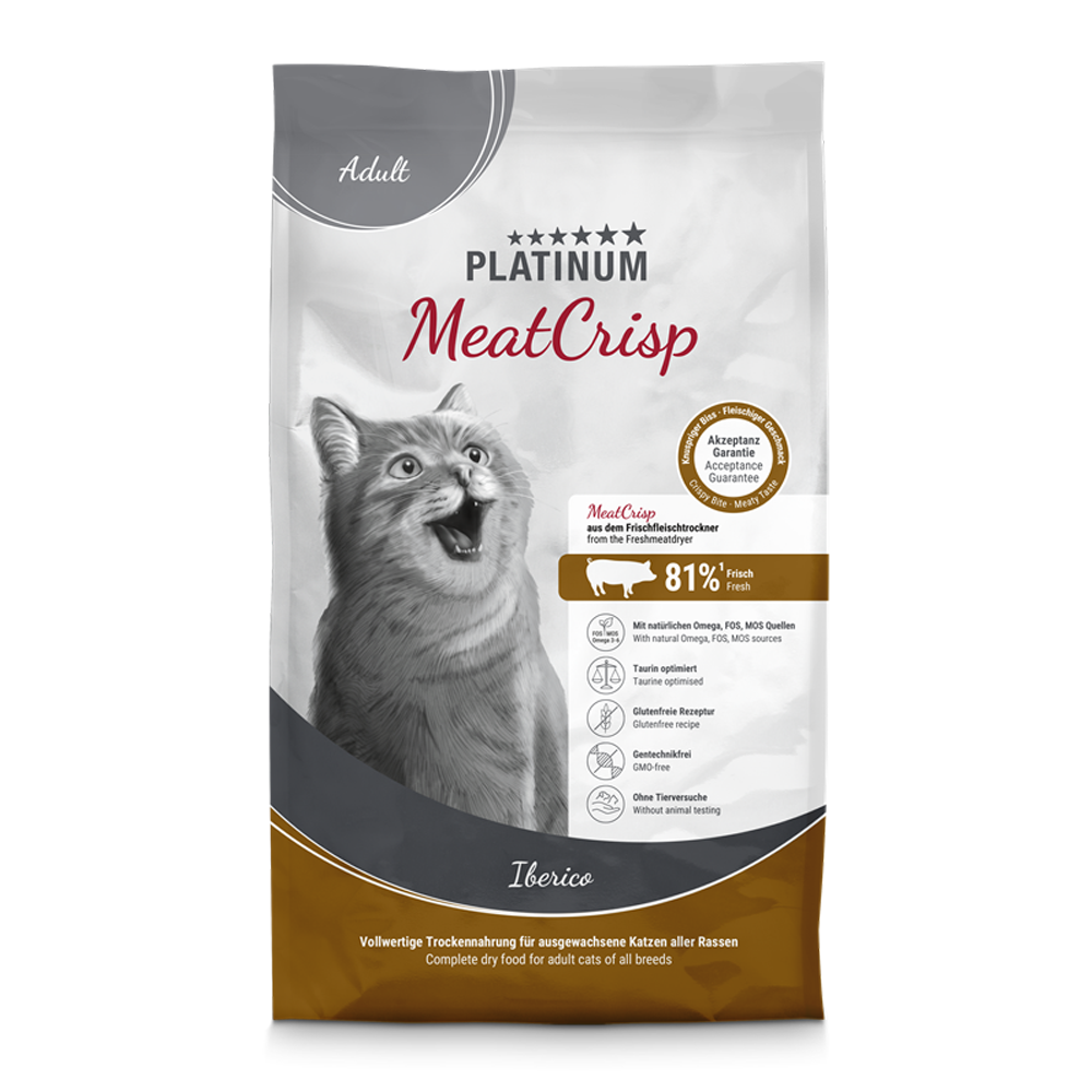 Platinum Cat MeatCrisp Adult Iberico - 1,5 kg