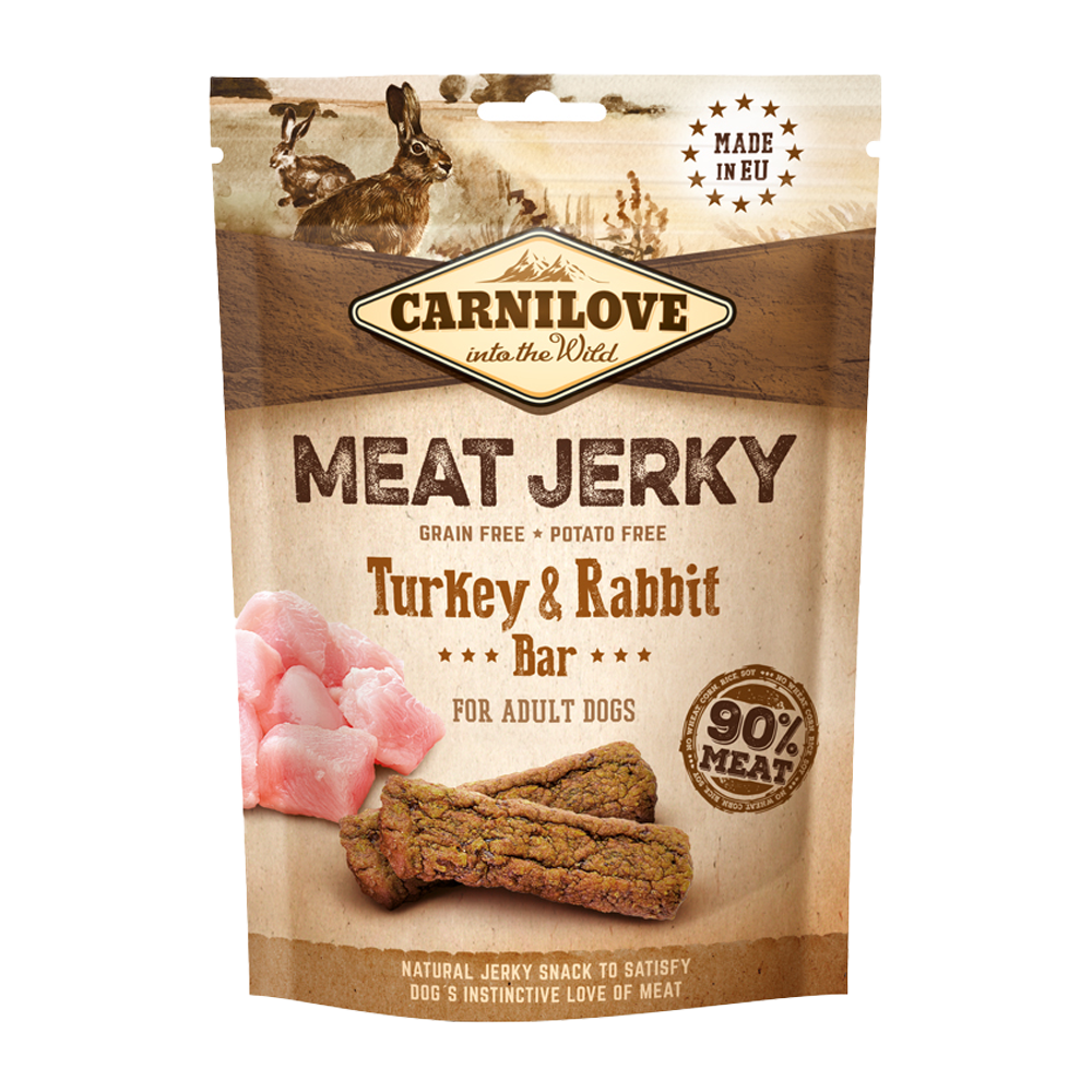 Carnilove Jerky Kalkon & Kanin Bar – 100 G