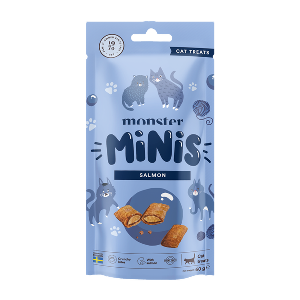 Monster Cat Minis Treats Salmon - 60 G