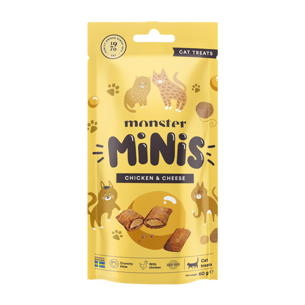 Monster Cat Minis treats Chicken & Cheese 60 g
