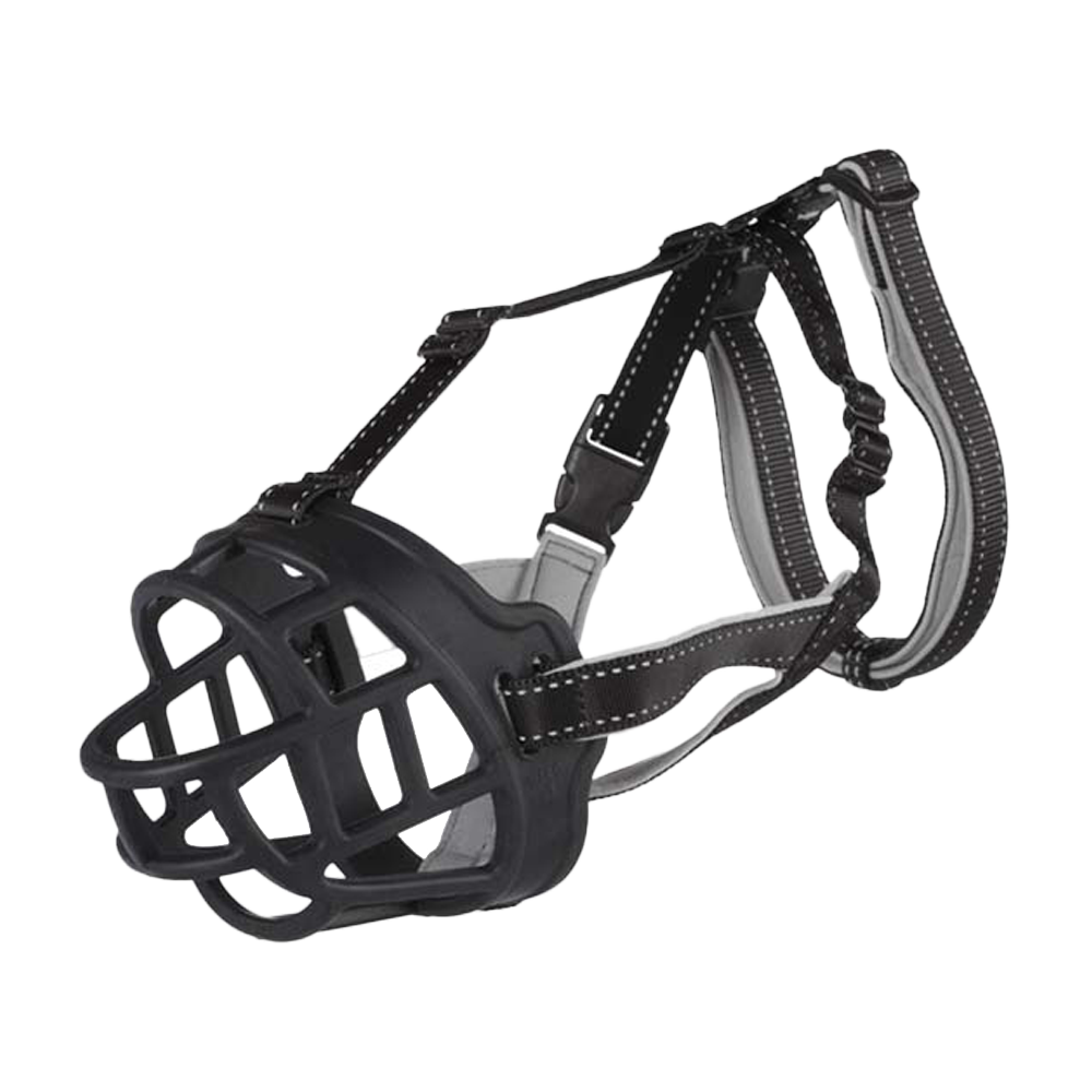 Munkorg Muzzle Flex Silikon Svart
