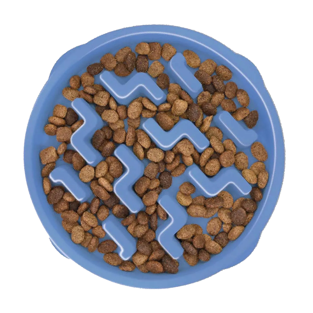 Oh Matskål Fun Feeder Slo - Bowl S Blå - 20,5x5 CM