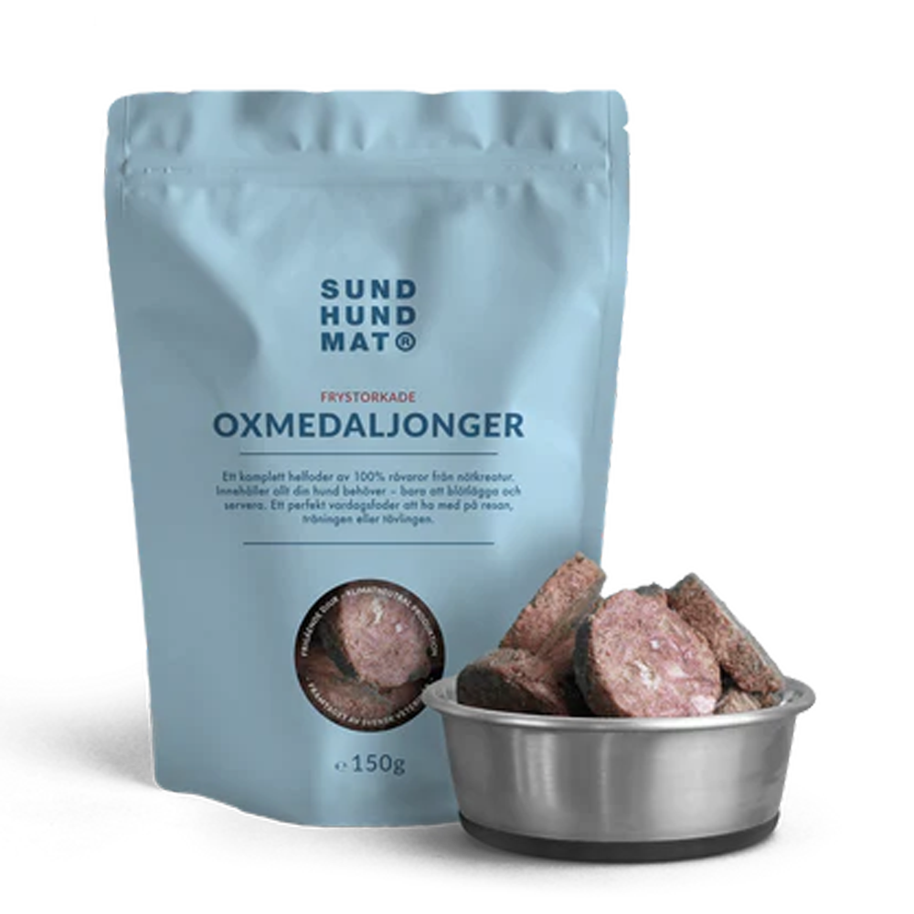 Frystorkade Oxmedaljonger - 150 G