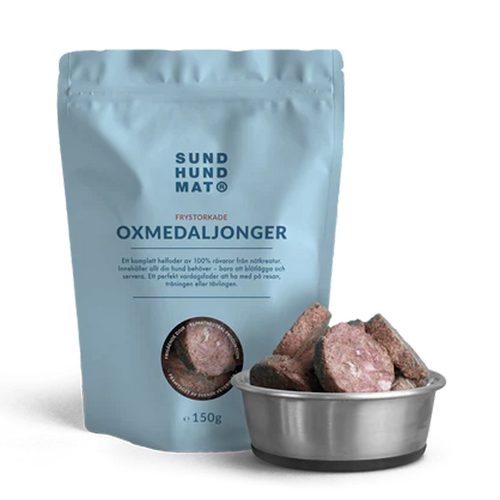 Frystorkade Oxmedaljonger - 150 G